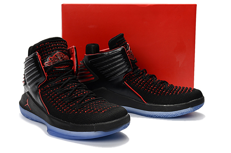 New Air Jordan XXXII Black Red Blue For Women - Click Image to Close